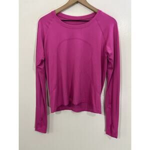 Lululemon Tech Swiftly Long Sleeve Athleisure Training Run Top M Ballerina Pink